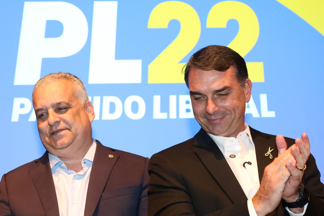 Alfredo Gaspar e Flávio Bolsonaro | Foto: Beto Barata/PL.