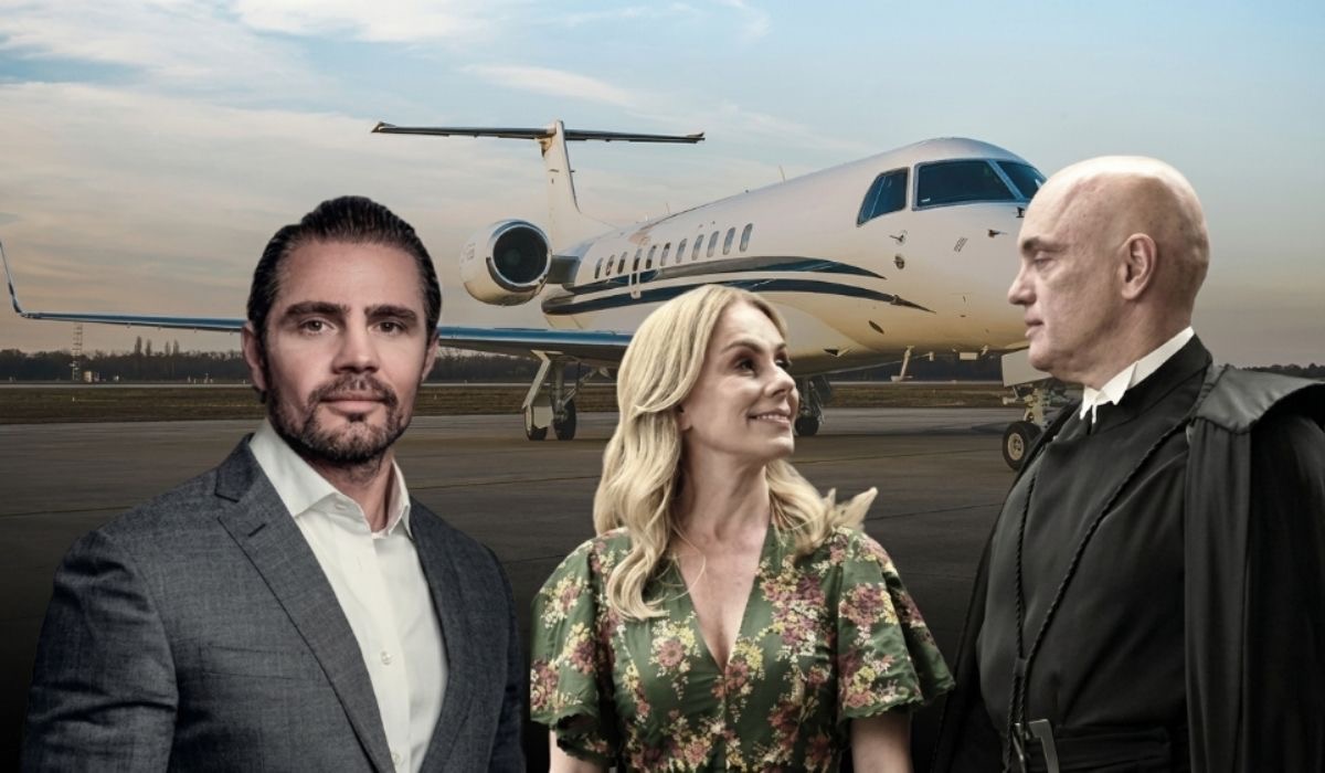 Voos de Alexandre de Moraes em aviões ligado a Vorcaro foram confirmados por escritório de Viviane Foto: Deny Campos/Arte/ND Mais