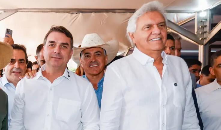Flávio Bolsonaro (PL) e Ronaldo Caiado (PSD) disputam a Presidência da República. (Foto: Cristiano Machado/Imprensa MG).