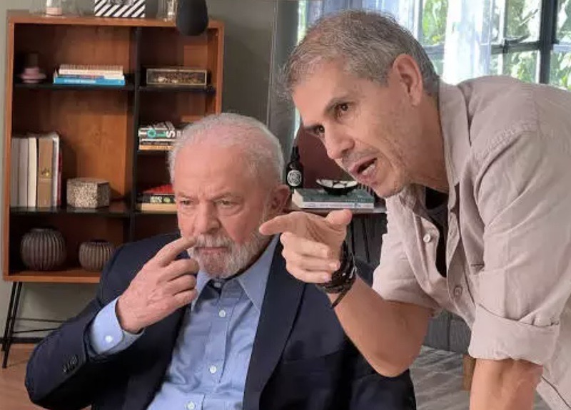 Presidente Lula ao lado de Sidônio Palmeira, espécie de ministro da propaganda go seu governo - Foto: assessoria.