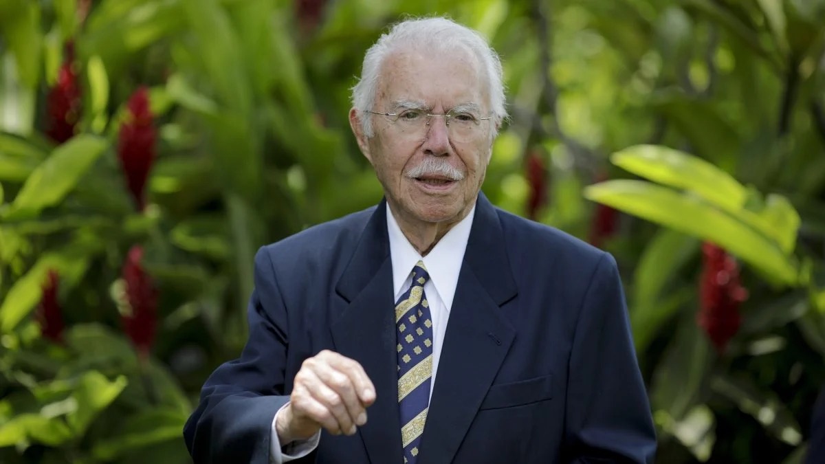 José Sarney, 96 anos, ex-presidente do Brasil (1985-1990), em março de 2025