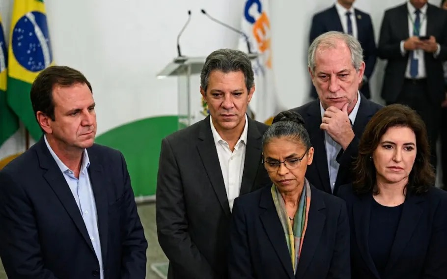 Eduardo Paes, Fernando Haddad, Marina Silva, Ciro Gomes e Simone Tebet são alguns dos inimigos da vitória | Foto: Revista Oeste, a partir de imagem gerada pela ferramenta de inteligência artificial Gemini
