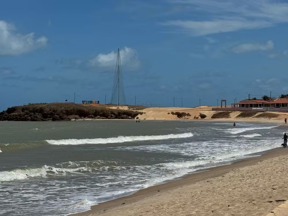 Orla da praia de Touros, RN — Foto: Sérgio Henrique Santos/Inter TV