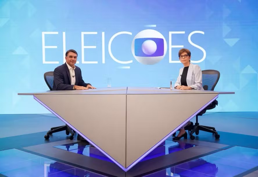 flavio bolsonaro na sabatina da globo