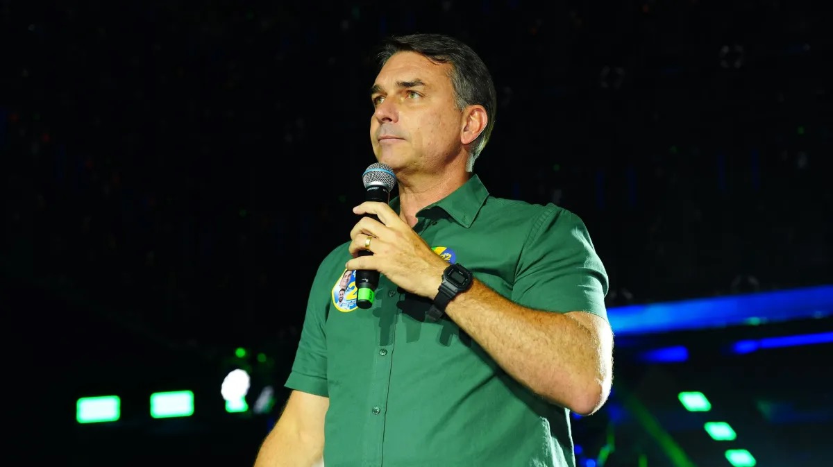 Flávio Bolsonaro (PL), candidato derrotado à Presidência  • Charles Vieira
