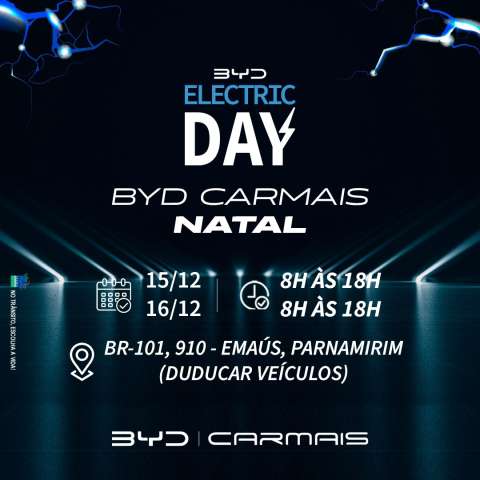 BYD Carmais promove ‘Electric DAY’ em Natal com ação promocional exclusiva