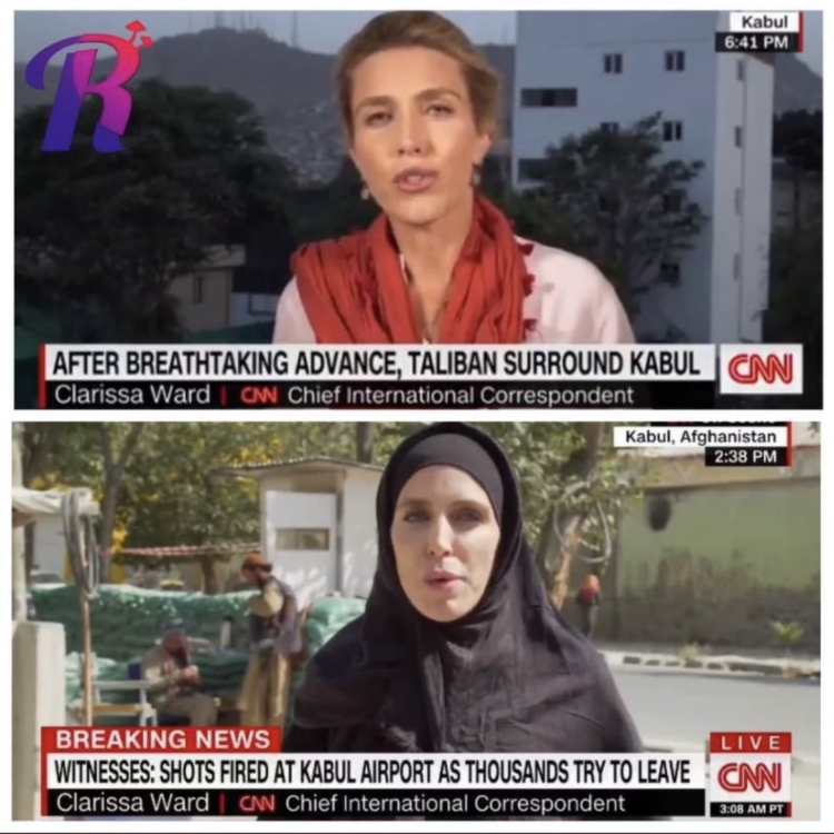 Repórter da CNN aparece de hijab depois do Talibã retomar poder
