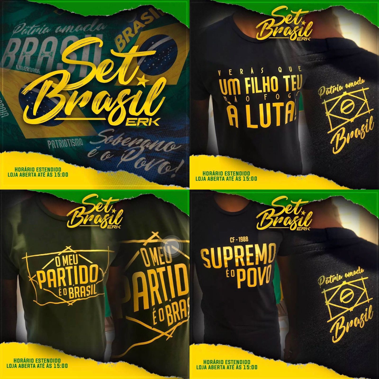 Linha de camisetas de empresa do RN divide opiniões para o 7 de setembro