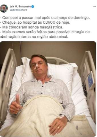 Bolsonaro diz que cirurgia só após 
