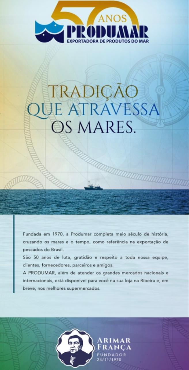 Referência no mercado de peixes, Produmar completa 50 anos