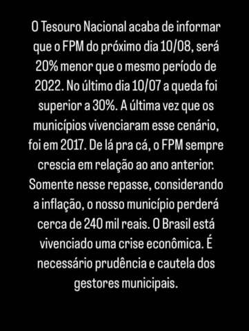Façam o L: Governo Lula deixa as Prefeituras do RN a míngua