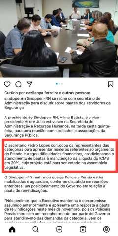 Policiais Penais também ouviram chororô do secretário de Administração