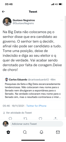 Carlos Eduardo, o chorão e indeciso