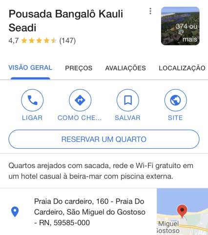Gostoso: Briga de localização da pousada, era só o que faltava