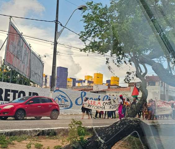 MST faz tumulto nas ruas de Natal rumo ao Incra