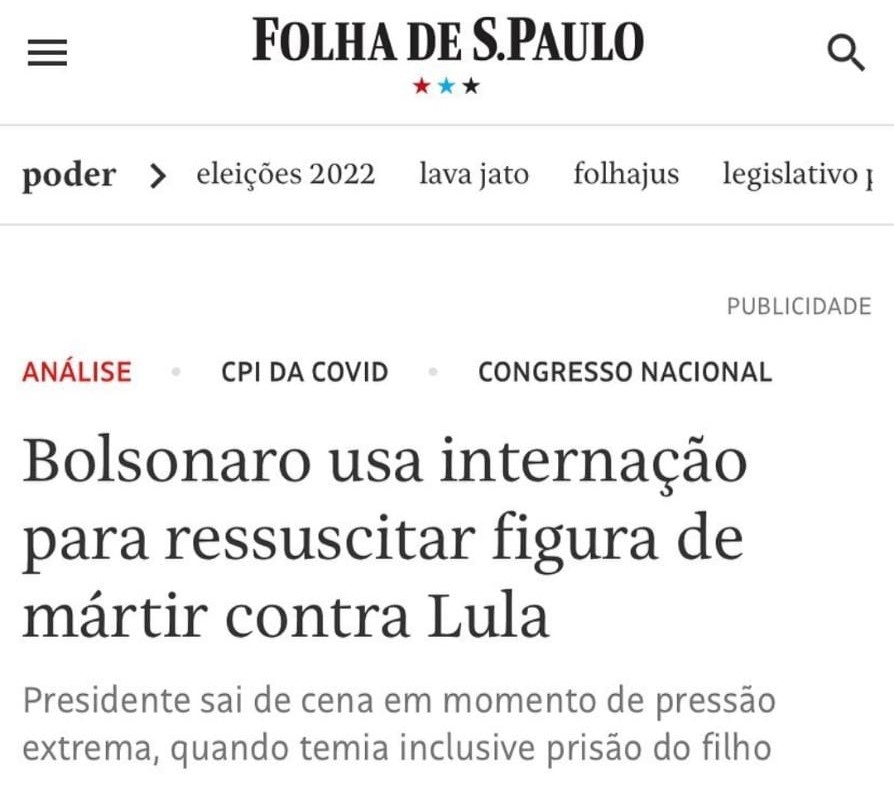 Ódio do bem: Imprensa nacional debocha da internação de Bolsonaro