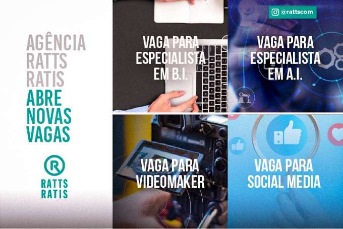 Agência Ratts aumenta equipe e abre vagas estratégicas