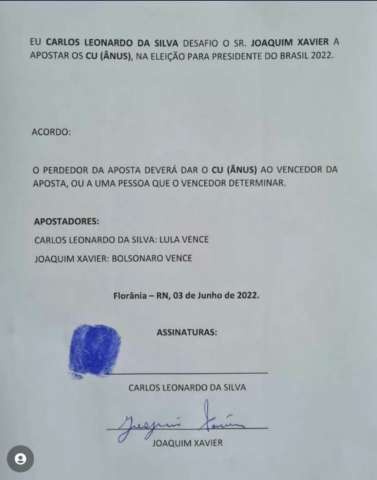 Morrendo de pena: Hora de Joaquim Xavier pagar a aposta