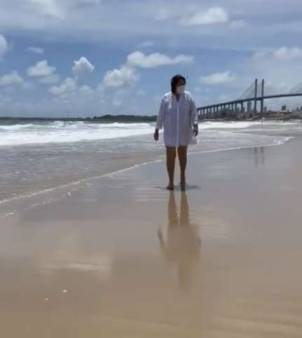 Gatinhas na praia