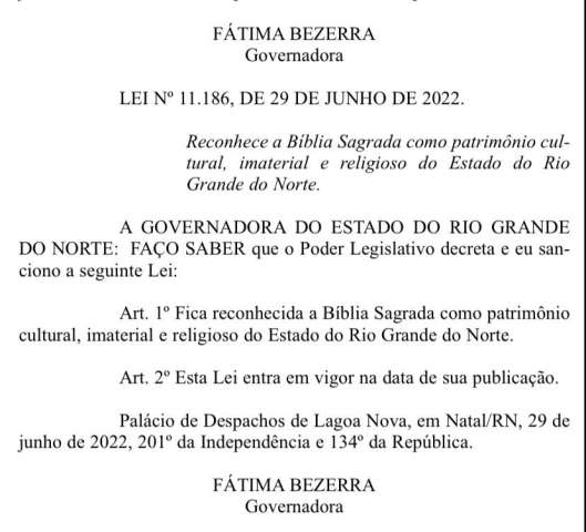 A Bíblia é do RN