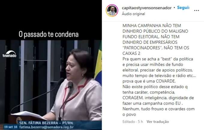 Styvenson para Fátima: 