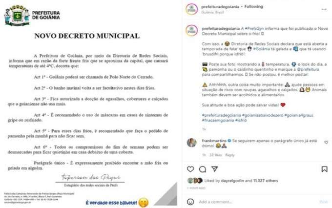 Prefeitura decreta que 