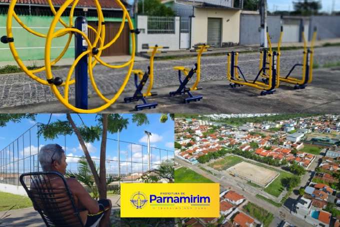 Prefeitura de Parnamirim investe em equipamentos de lazer por toda a cidade