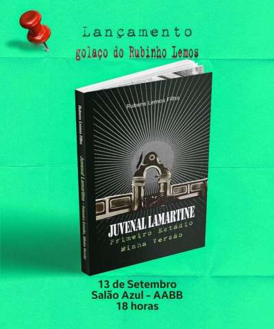 Rubens Lemos Filho lança, nesta terça-feira (13), livro sobre o estádio Juvenal Lamartine
