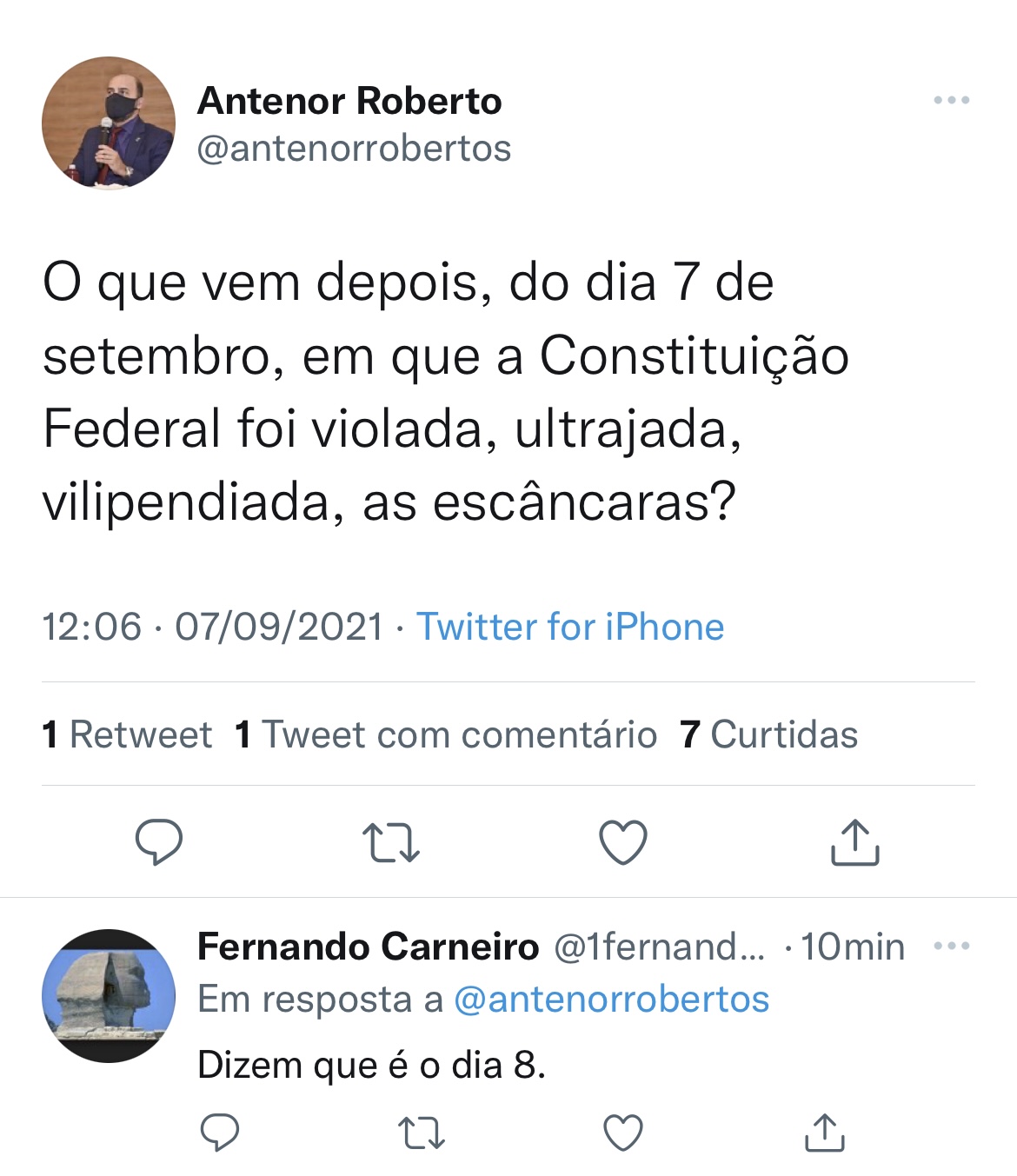 Ninguém leva Antenor Roberto a sério