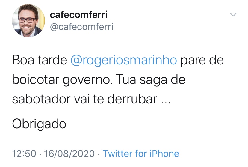 Guerra declarada contra Rogério Marinho