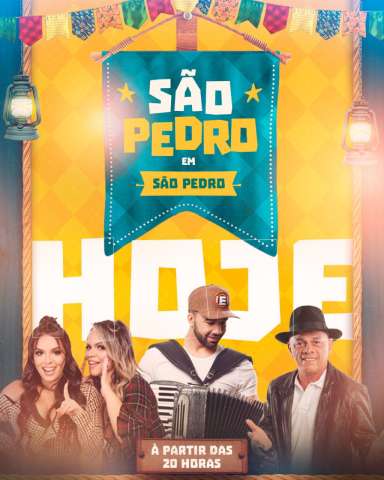São Pedro em São Pedro promete muito forró até o amanhecer do dia