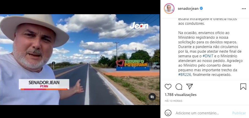 Fato raro: Senador petista agradece a ministro de Bolsonaro