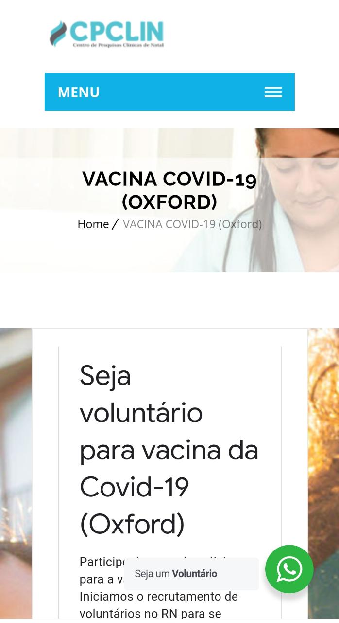 Kleber Luz coordena testes da vacina de Oxford em Natal; Veja como ser voluntário