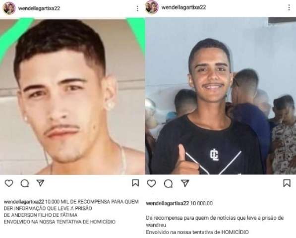 Wendel Lagartixa paga recompensa por suspeitos de atentado contra ele