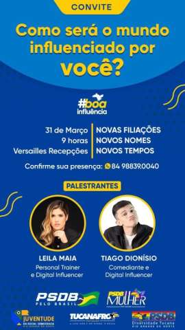 PSDB faz evento em Natal para novas filiações