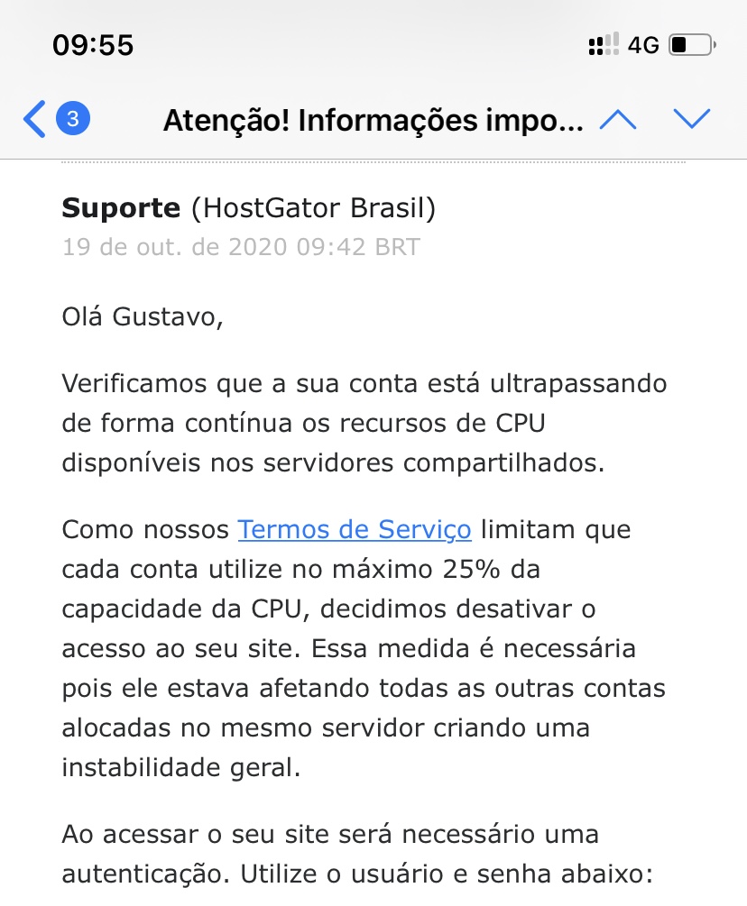 Excesso de audiência gera instabilidade no Blog