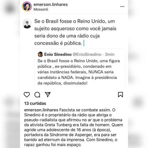 Jagunços virtuais do PT/RN: As agressões de Ailton Medeiros e Emerson Linhares a mim e Ênio Sinedino