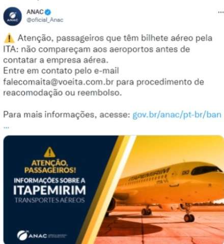 Suspensão de voos da ITA provoca confusão em aeroporto
