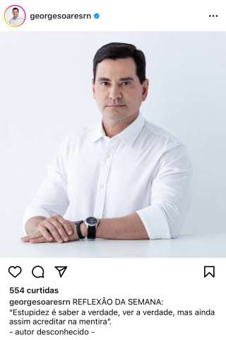 Coronel George Soares filosofa