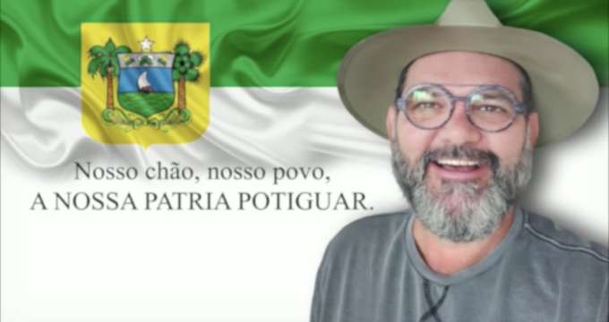 Bolsonarista e petista com a mesma bandeira