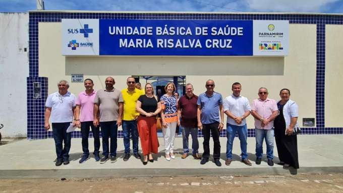 Prefeito de Parnamirim, Taveira vistoria obra da nova Unidade de Saúde