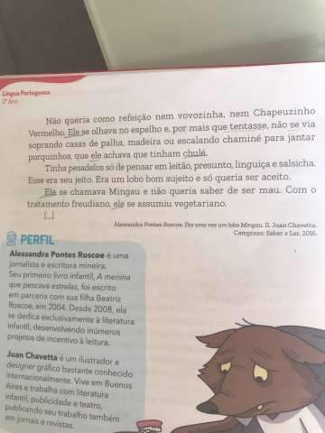 Babaquice: Escola privada de Natal oferece material didático que o Lobo Mau vira Lobo Mingau vegetariano