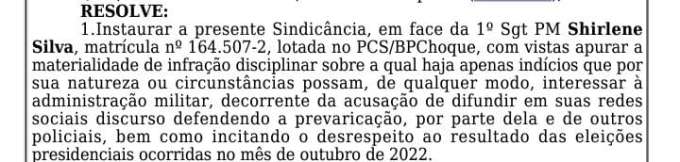 Absurdo: Ter opinião dentro da PM é motivo de punição