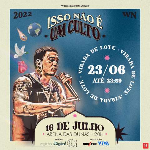 Mudanças no mapa de assentos do show de Whindersson Nunes garantem mais conforto ao público