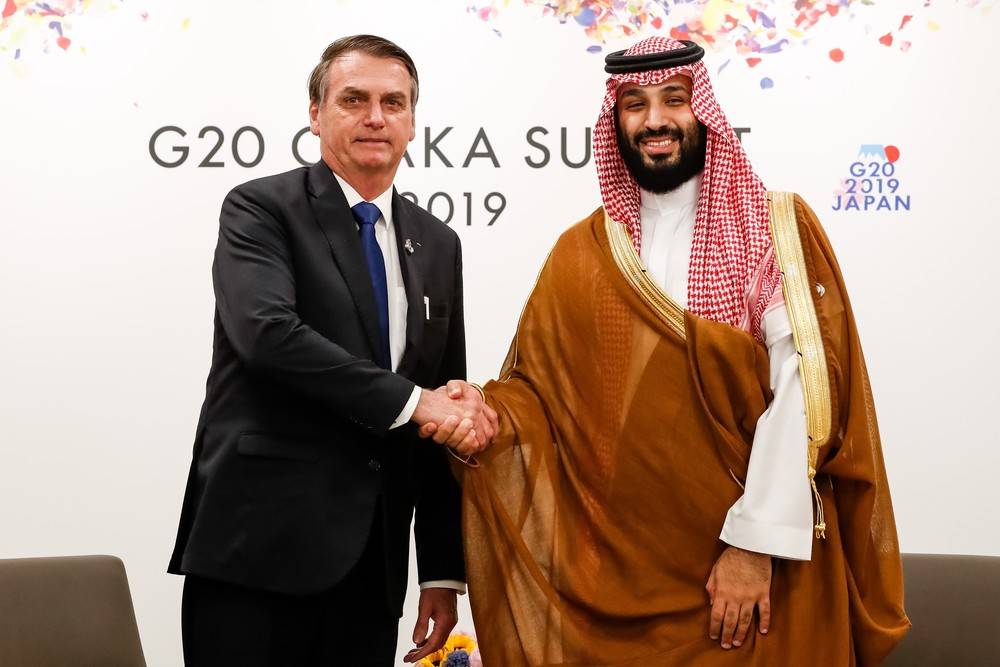 Bolsonaro conversa com líderes da Arábia Saudita e Coreia do Sul sobre parcerias