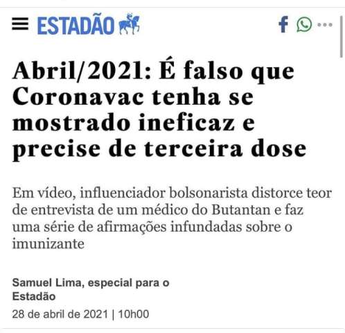 Propaganda enganosa: Promessa furada das vacinas
