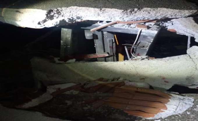 Quadrilha rende funcionários e explode posto de combustíveis em Felipe Camarão