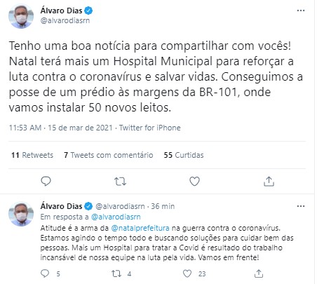 Prefeitura de Natal vai montar segundo Hospital de Campanha