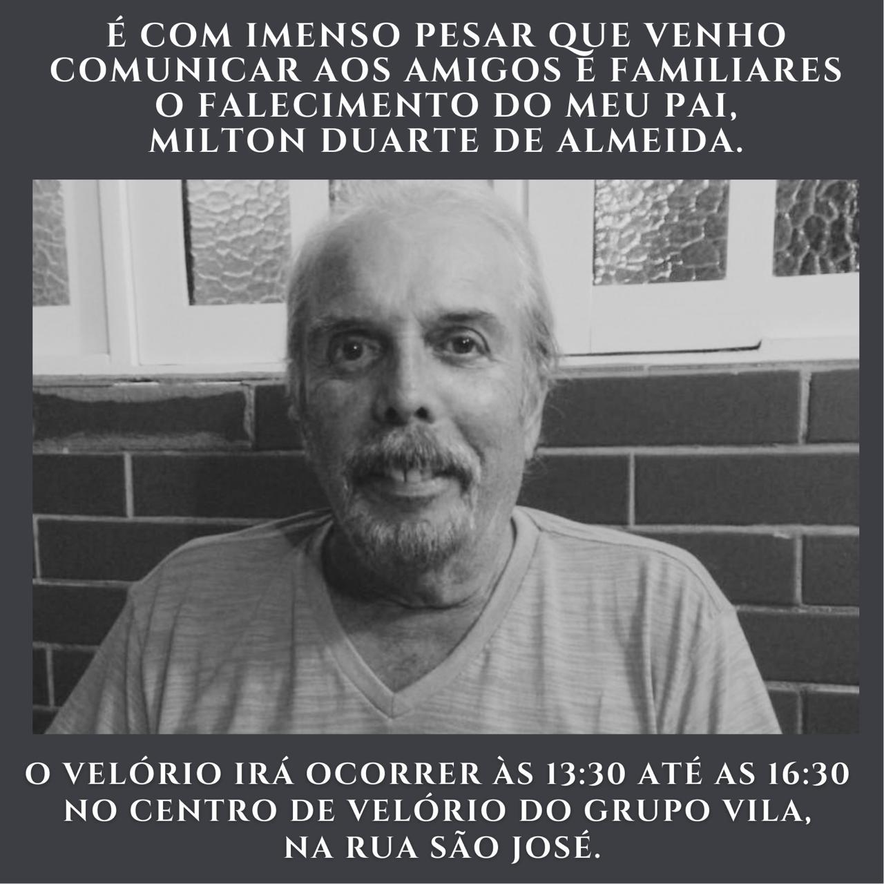 Morre médico Milton Duarte