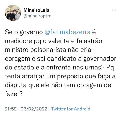 A palavra que tirou os secretários do governo Fátima do sério